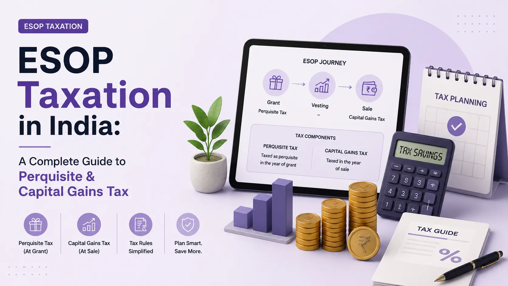 ESOP Taxation in India: A Complete Guide to Perquisite & Capital Gains Tax